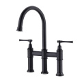 High-end Kitchen 3-Function Pull-down Sprayhead Bridge Sink Faucet with Side Spray